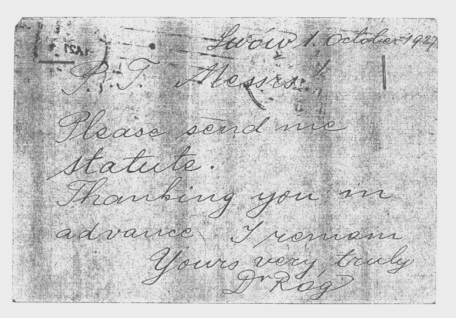 A piece of paper with writing on it