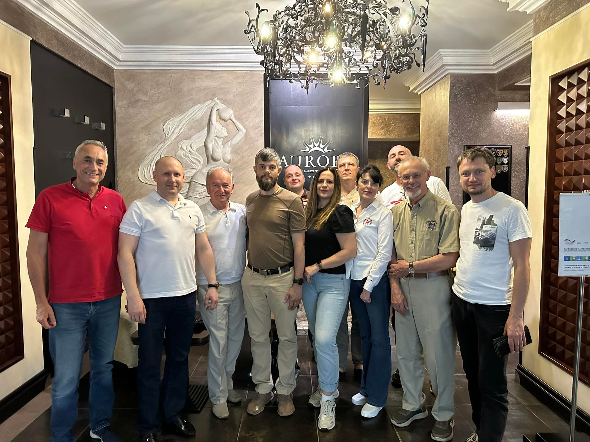 A group of people posing for a picture