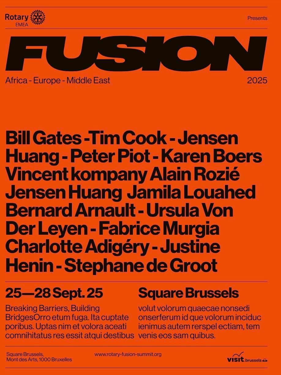 A poster for a concert with a bunch of words on it