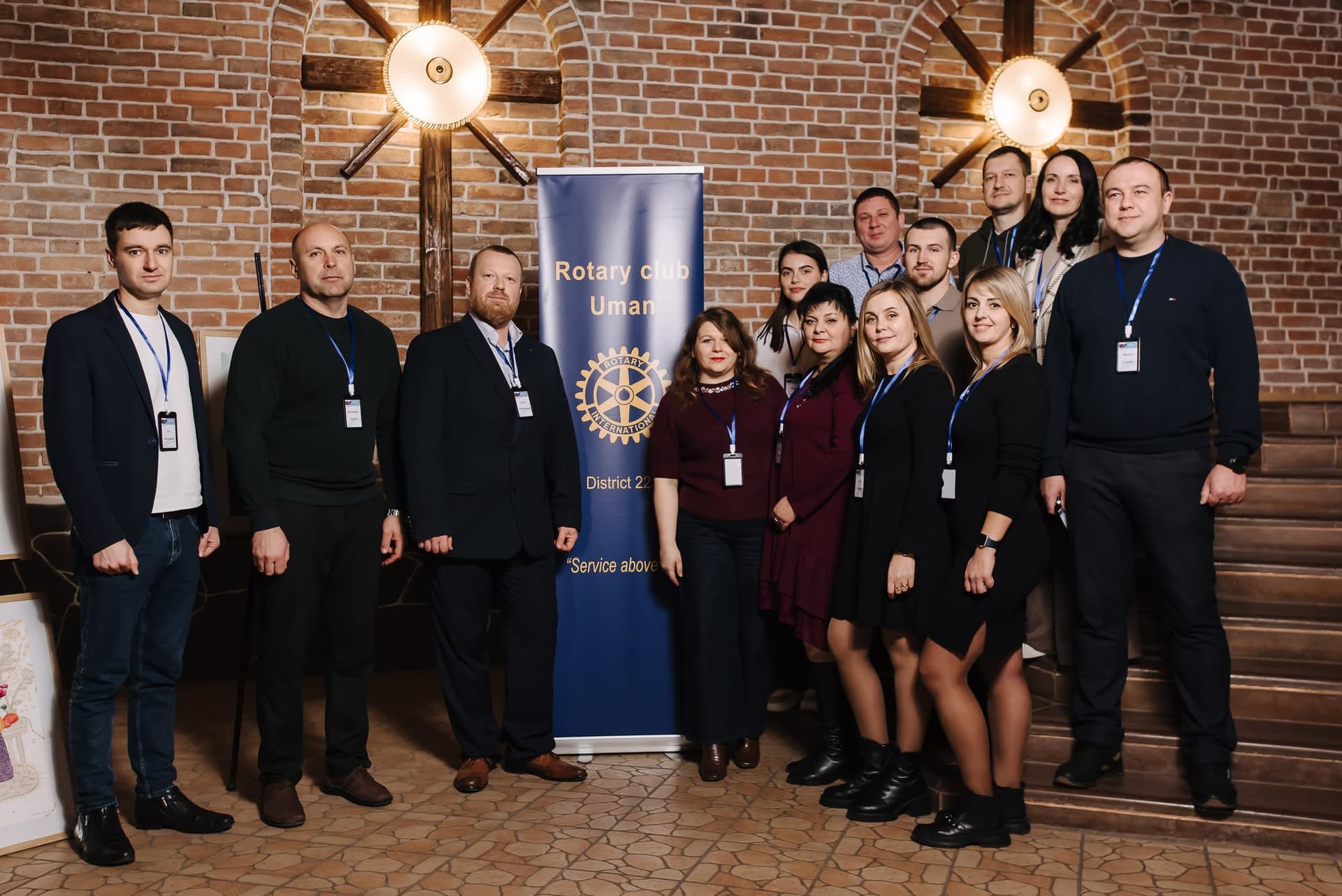 A group of people standing next to each other